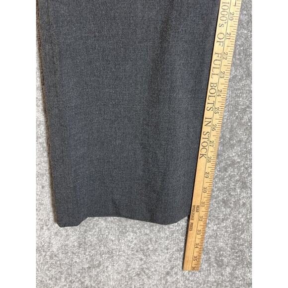 Lands End Mid Rise Trouser Leg‎ Dress Pants Womens Size 18 Stretch Gray - Picture 8 of 9